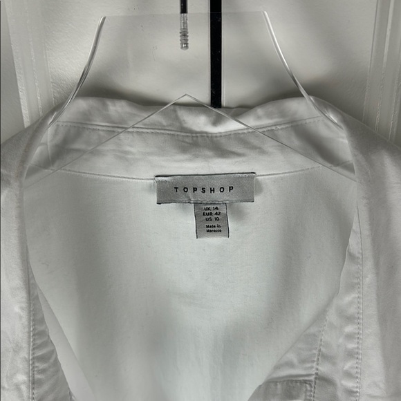 Topshop White Twist Front Cut Out Bodysuit - Picture 9 of 11